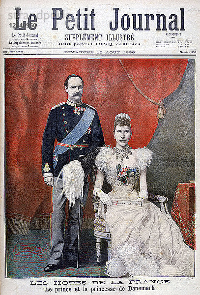 Der Prinz und die Prinzessin von Dänemark  1896. Künstler: Unbekannt