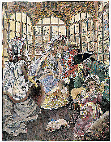 Die Emigration während der Revolution  18. Jahrhundert  ca. 1880-1950.Künstler: Ferdinand Sigismund Bac