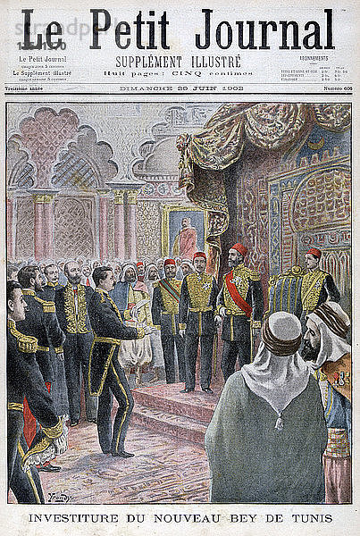 Ernennung des neuen Bey von Tunis  1902. Künstler: Yrondy
