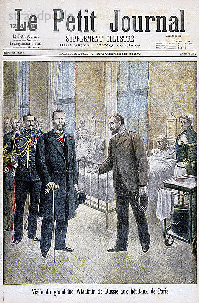 Großfürst Wladimir von Russland besucht ein Pariser Krankenhaus  1897 Künstler: Henri Meyer