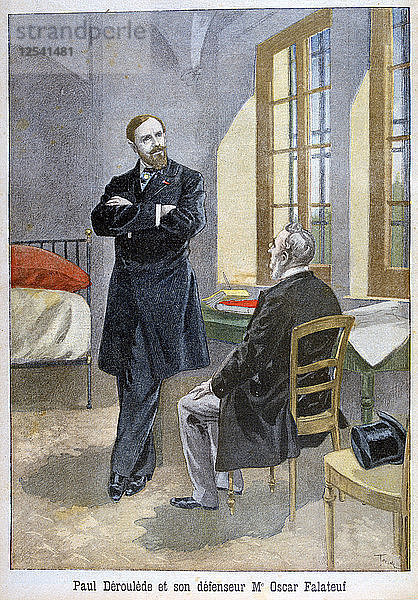 Paul Déroulède und sein Verteidiger Oscar Falateuf  1899. Künstler: Oswaldo Tofani