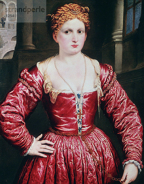 Porträt einer jungen Frau  um 1550. Künstler: Paris Bordone