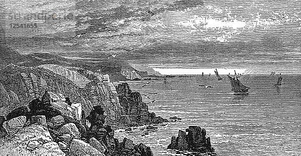An der Küste von Cornwall  1900. Künstler: Unbekannt