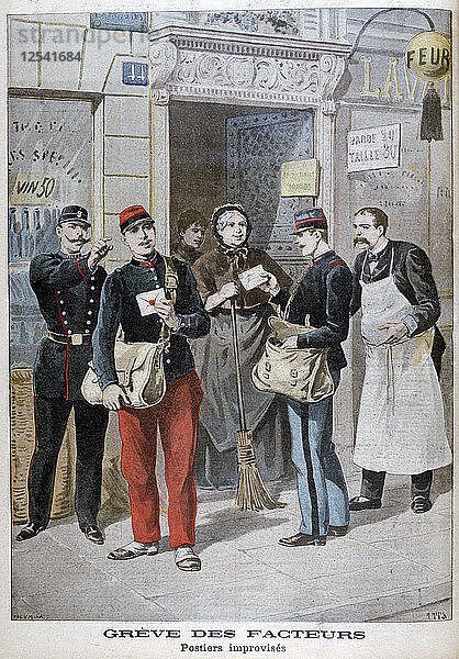 Angestellte des Postamts improvisieren  1899. Künstler: Henri Meyer