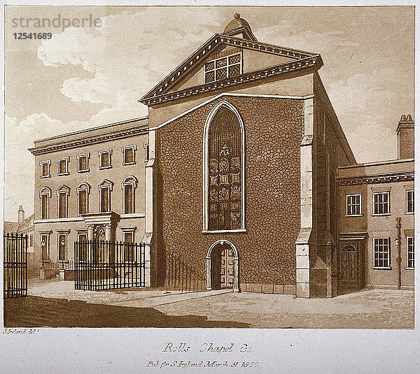 Rolls Chapel  Chancery Lane  City of London  1800. Künstler: Anon