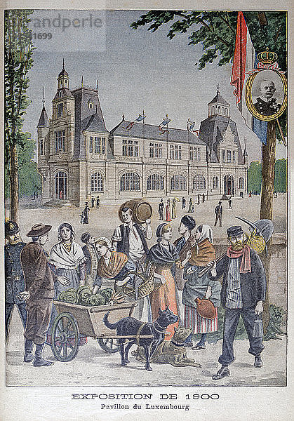 Der luxemburgische Pavillon auf der Weltausstellung von 1900  Paris  1900. Künstler: Unbekannt