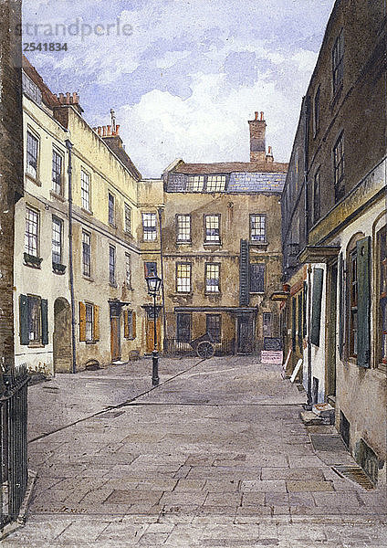 Ansicht von Johnsons Court  Fleet Street  London  1881. Künstler: John Crowther