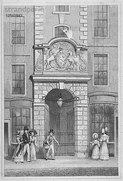 Saddlers Hall  Cheapside  City of London  1830. Künstler: W Watkins