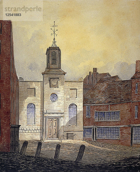 Ansicht der Holy Trinity Church  Minories  City of London  1810. Künstler: William Pearson