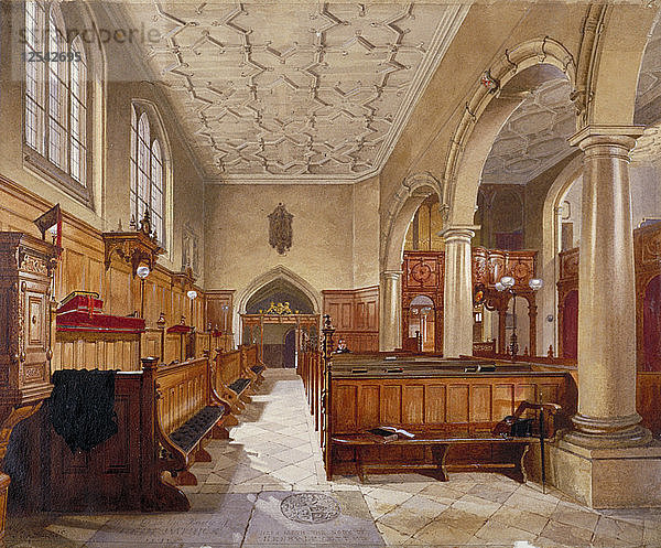 Innenraum der Kapelle im Charterhouse  London  1885. Künstler: John Crowther