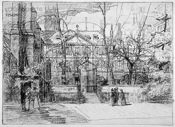 Ansicht des Masters House am Inner und Middle Temple  City of London  1897. Künstler: Percy Thomas