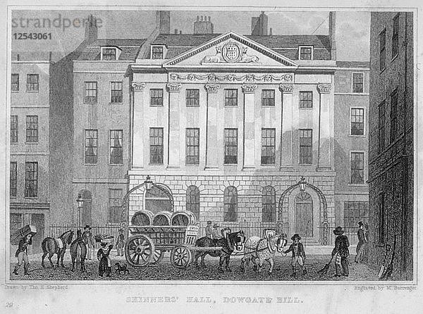 Skinners Hall  City of London  1830. Künstler: MS Barenger