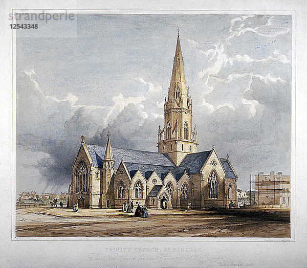 Holy Trinity Church  Hartland Road  Hampstead  London  1850. Künstler: George Hawkins