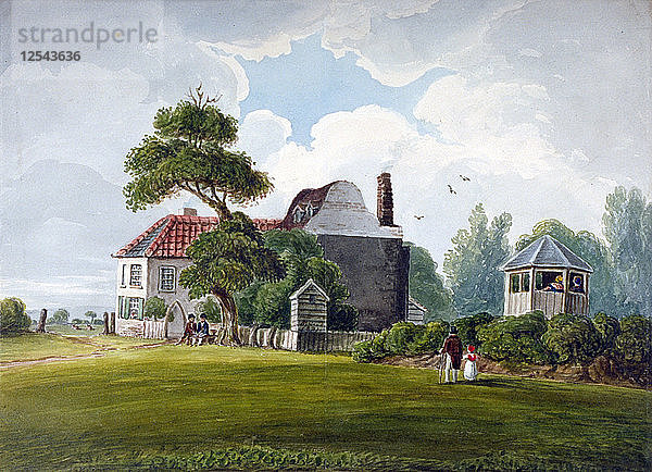 Ansicht von Copenhagen House und Gärten  Copenhagen Fields  Islington  London  1815. Künstler: Anon