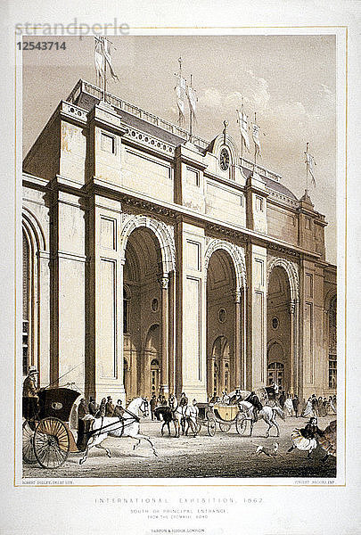 Gelände der Internationalen Ausstellung von 1862  Cromwell Road  Kensigton  London  1862. Künstler: Robert Dudley