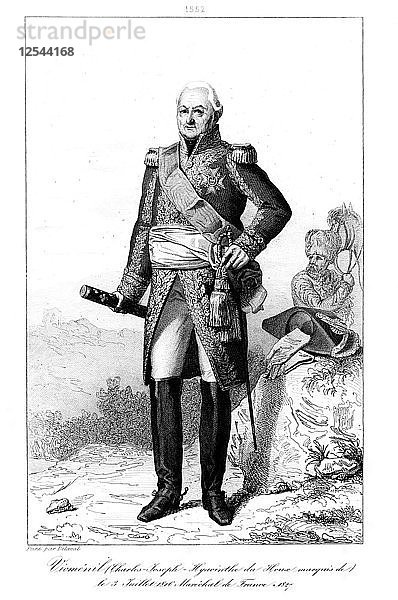 Joseph Hyacinthe (1734-1827)  Marquis de Viomenil und Marschall von Frankreich  1839.Künstler: Julien Leopold Boilly
