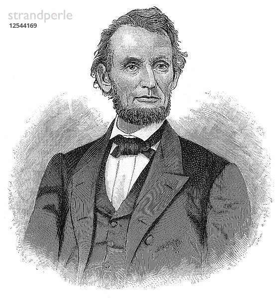 Abraham Lincoln  16. Präsident der Vereinigten Staaten  (1900). Künstler: Unbekannt
