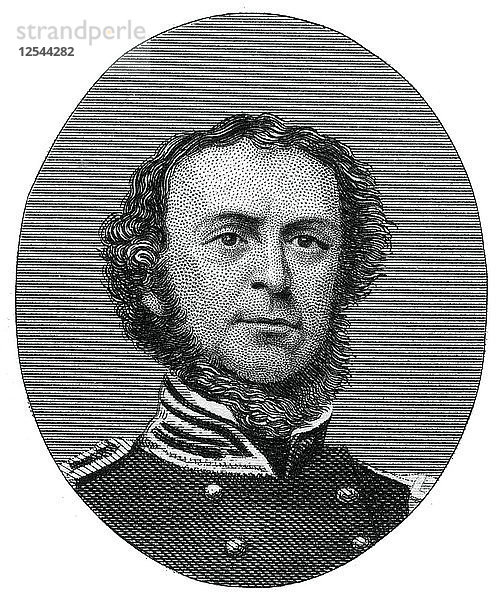 Samuel Francis Du Pont  Admiral in der Marine der Vereinigten Staaten  1862-1867.Künstler: J. Rogers