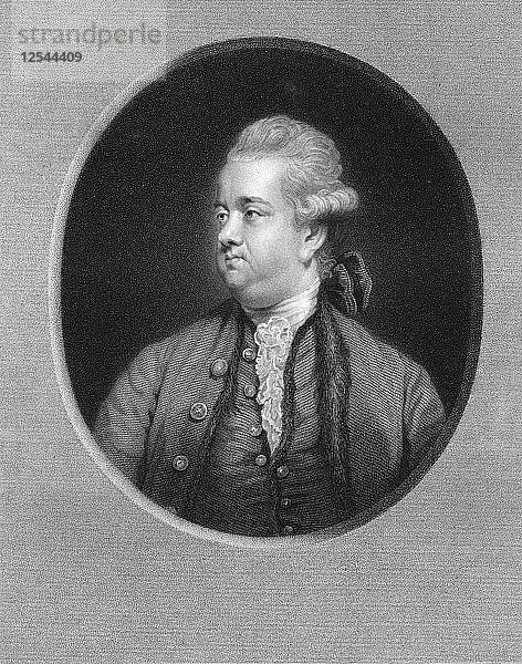 Edward Gibbon  britischer Historiker des 18. Jahrhunderts  (1836)  Künstler: W. Holl