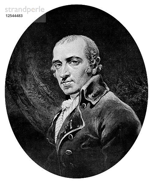 Herr James Gillray  nach einem Porträt von ihm selbst  um 1800 Künstler: James Gillray