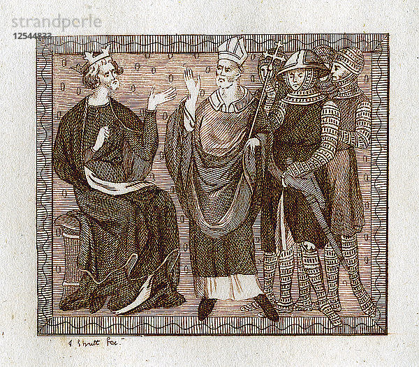 Das Leben des Thomas Becket  (1801) Künstler: Joseph Strutt