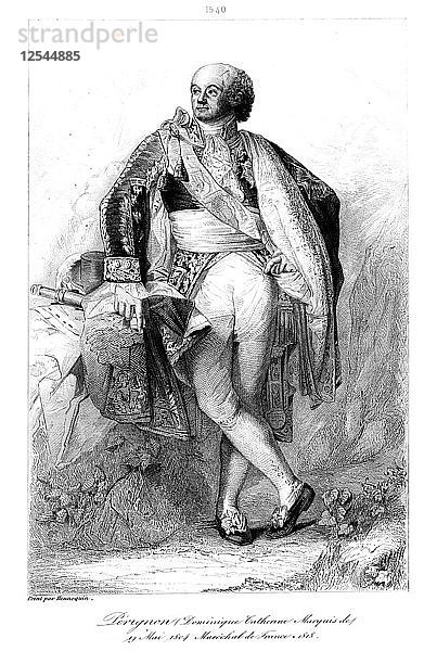 Dominique Catherine Perignon (1754-1818)  Marquis de Grenade und Marschall von Frankreich  1839.Künstler: Francois Pigeot