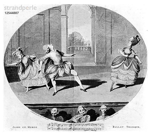 Ballet Tragique  1781. Künstler: Unbekannt