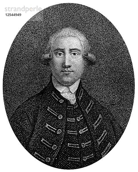 Oberst James Gardiner (1688-1745)  schottischer Soldat  1837. Künstler: Unbekannt
