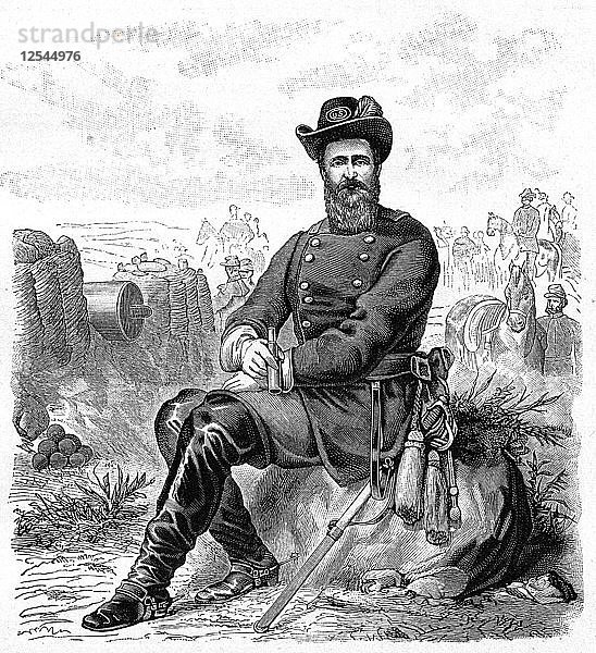 Ulysses S. Grant  amerikanischer Soldat und Staatsmann des 19. Jahrhunderts  (1900). Künstler: Unbekannt