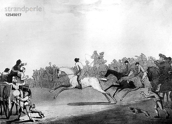 The High Mettled Racer  1789  Künstler: Thomas Rowlandson