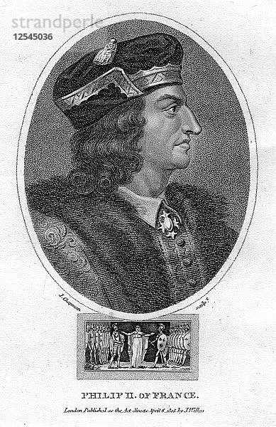 Philipp II.  König von Frankreich  (1805)  Künstler: J Chapman