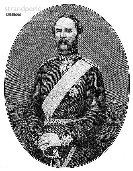 König Christian IX. von Dänemark (1818-1906). Künstler: Unbekannt