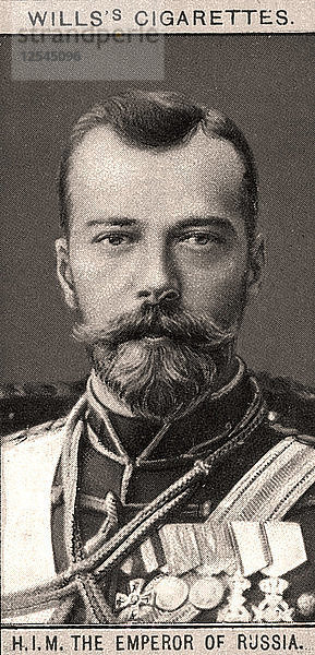 S.I.M. Der Kaiser von Russland  1908.Künstler: WD & HO Wills