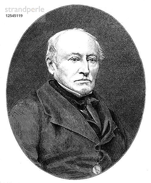 Sir Alexander James Edmund Cockburn  (1802-1880)  Lord Chief Justice. Künstler: Unbekannt
