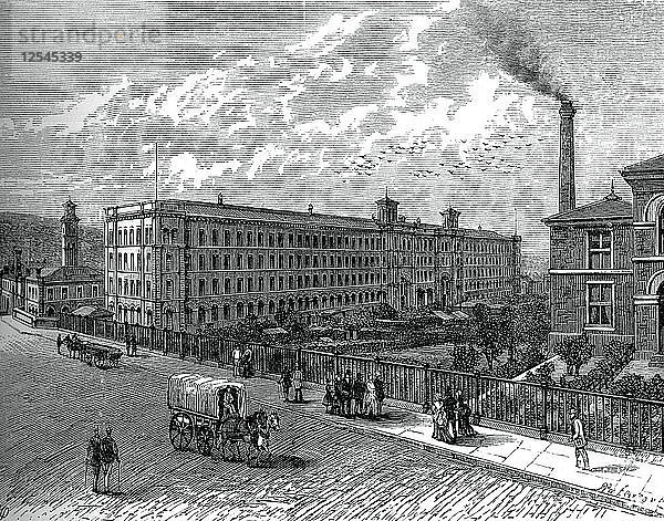 Die Mühle in Saltaire  um 1880. Künstler: Unbekannt