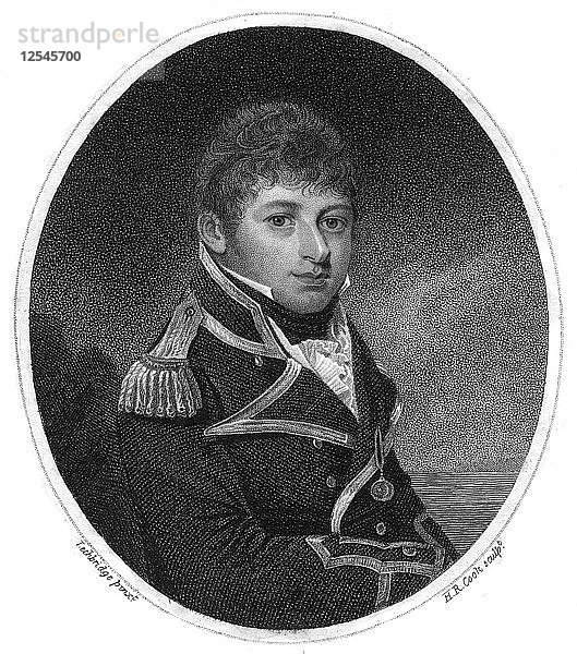 Kapitän George Nicholas Hardinge  britischer Marineoffizier  19. Jahrhundert  Künstler: H. R. Cook