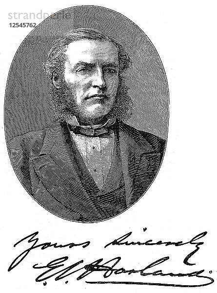 Sir Edward James Harland  britischer Schiffsbauer  um 1880. Künstler: Unbekannt