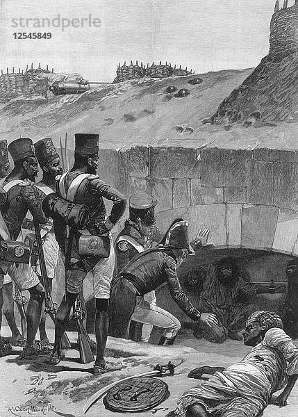 Auffinden der britischen Gefangenen unter den Kasematten der Festungsanlagen  1894 Künstler: Richard Caton Woodville II