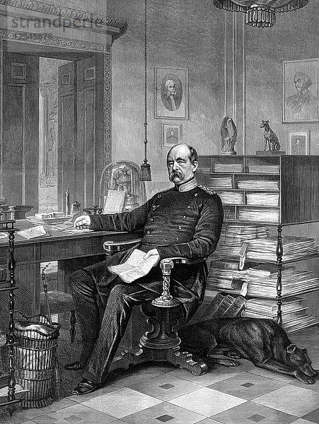 Fürst Otto von Bismarck (1815-1898)  1875. Künstler: Unbekannt