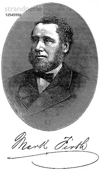 Mark Firth  britischer Industrieller und Philanthrop  um 1880. Künstler: Unbekannt