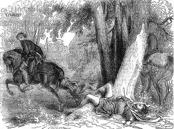 Der Tod von William Rufus  1100. Künstler: Dupre