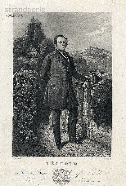 Leopold I.  Großherzog von Baden  19. Jahrhundert.Künstler: Raffaut