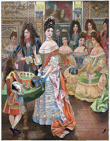 Das hohe Alter von Ludwig XIV  um 1920 Künstler: Unbekannt