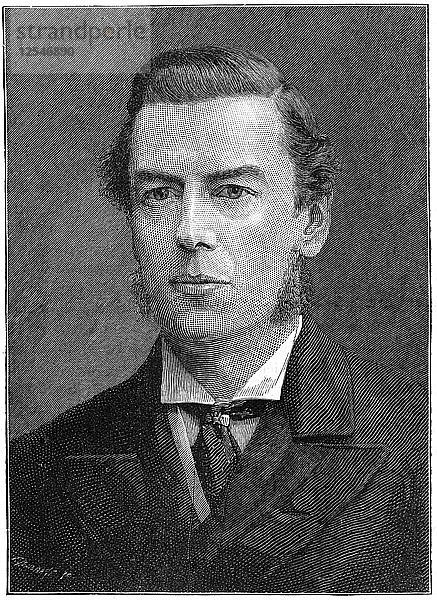 Joseph Chamberlain  britischer liberaler Politiker  1900. Künstler: Russell & Söhne