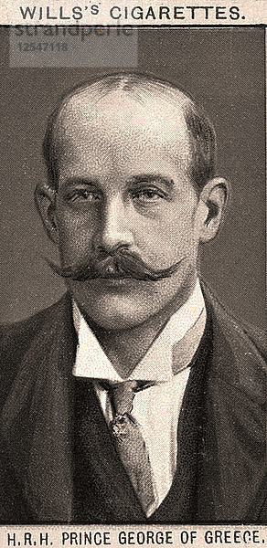 S.K.H. Prinz Georg von Griechenland  1908.Künstler: WD & HO Wills