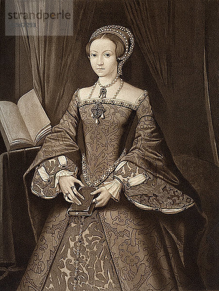 Prinzessin Elizabeth  spätere Königin  um 1547  (1902). Künstler: Unbekannt