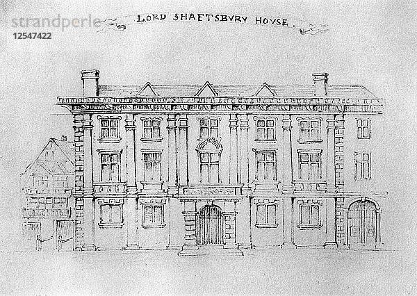 Lord Shaftbury House  Aldersgate Street  1908. Künstler: Unbekannt
