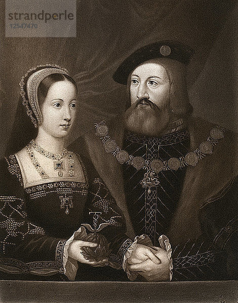 Mary Tudor und Charles Brandon  Herzog von Suffolk  1515  (1902). Künstler: Unbekannt