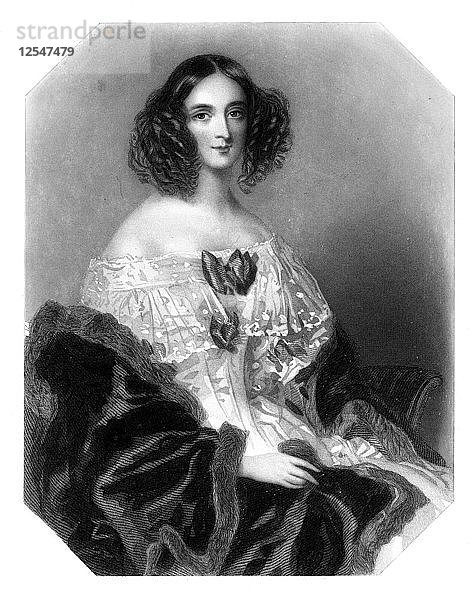 Maria DIsraeli (gest. 1847)  Mutter von Benjamin Disraeli  frühes 19. Jahrhundert. Künstler: Unbekannt