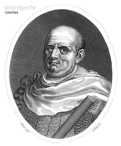 Vespasian Caesar  Römischer Kaiser.Künstler: J Pass